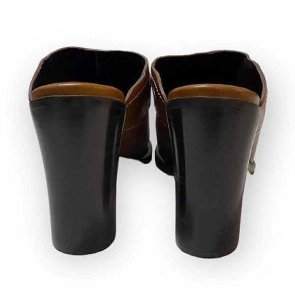 New in box, See‎ by Chloe Annia Brown Leather Mule Clog, Size 41EU - Picture 8 of 16